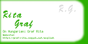 rita graf business card
